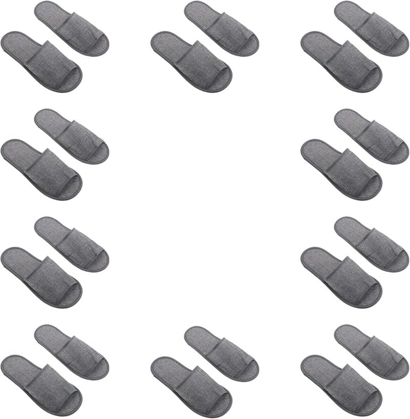 Cabilock 10 Pairs Disposable Closed Toe Guest Slippers Soft Lightweight For Home Hotel Travel - Image 1